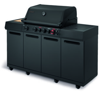 Barbecue a gas Enders Uniq 4 IK Kitchen Cruster Shadow